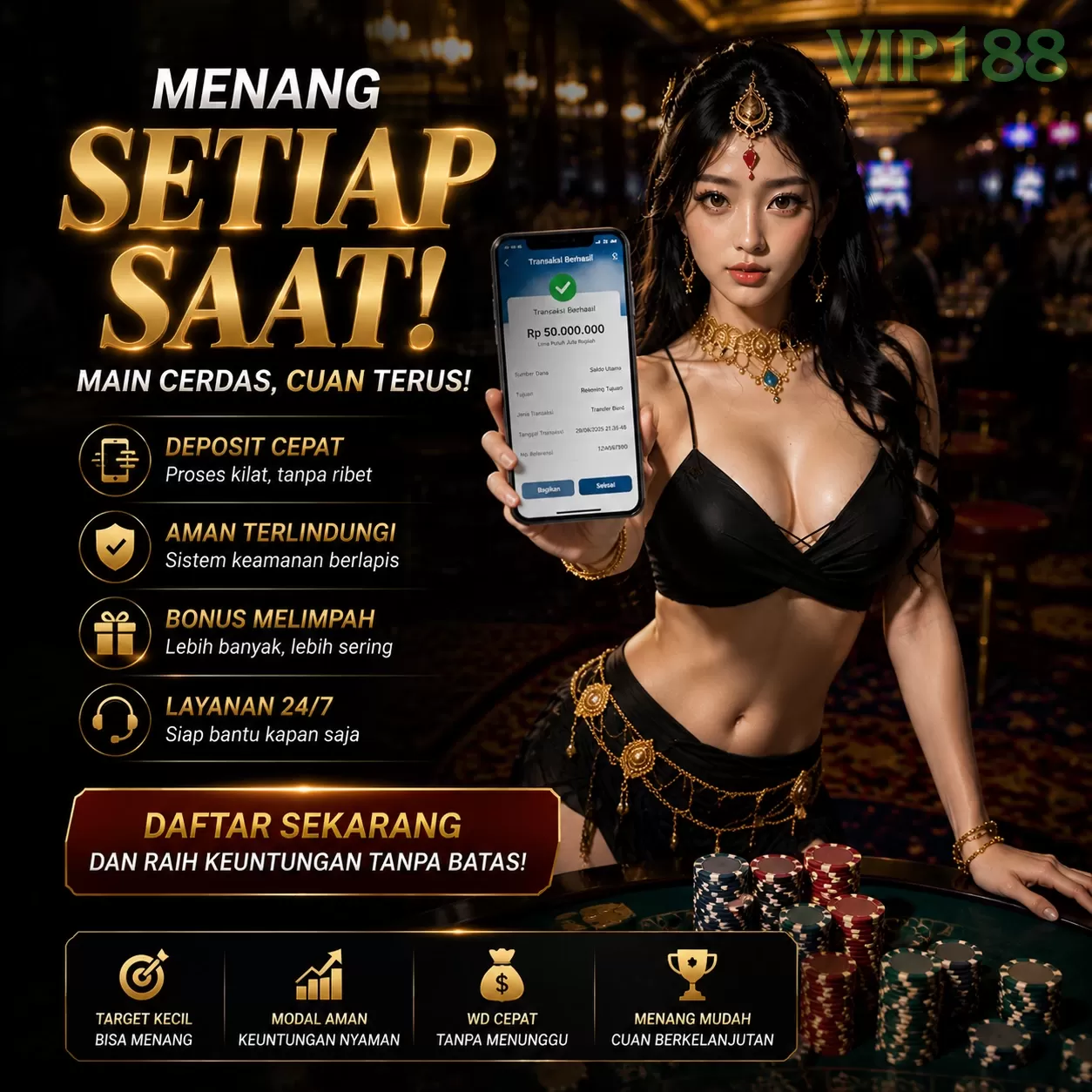 Main vip18866dt1 Menang Jackpot Besar