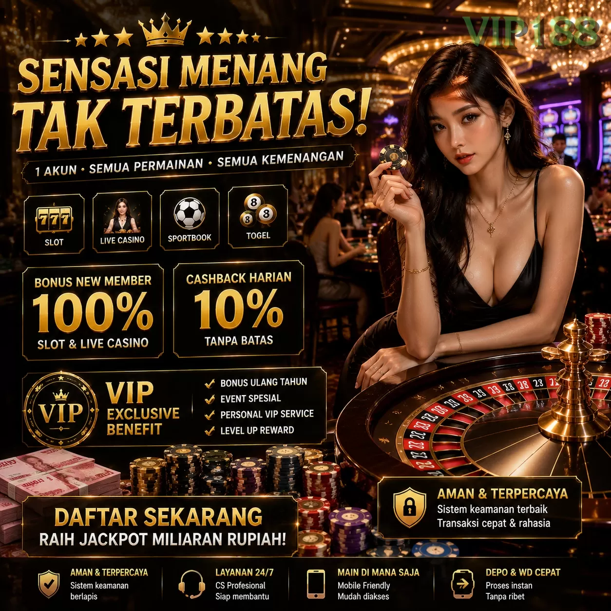 Login vip188 Sekarang Bonus Melimpah