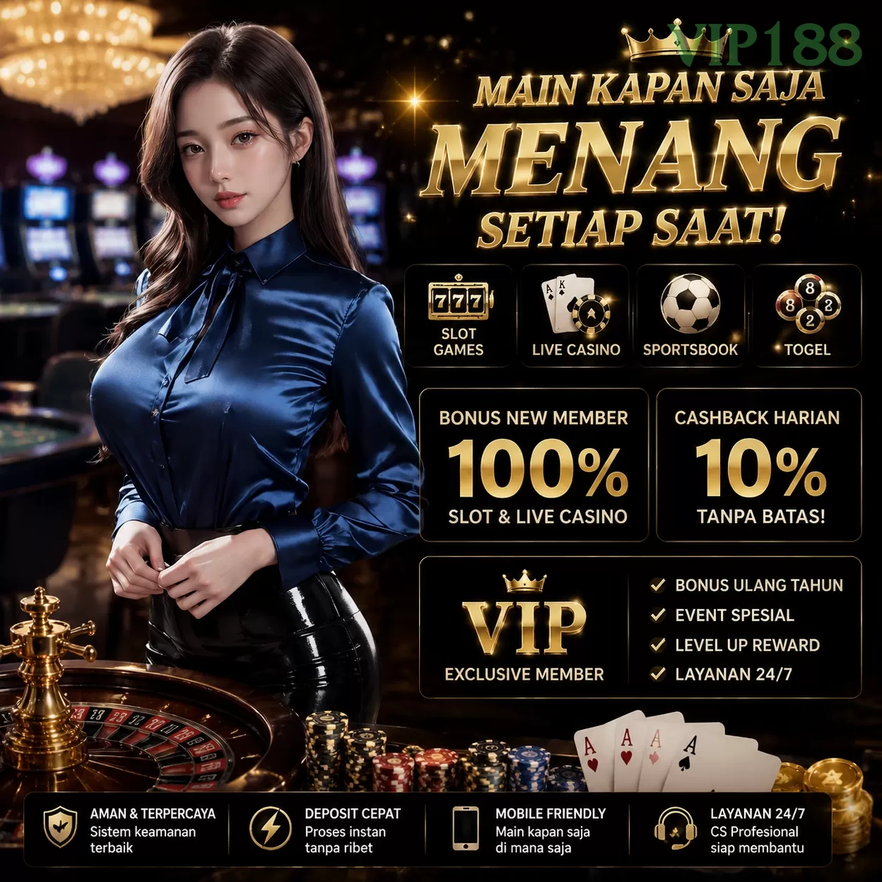 BONUS GARANSI KEKALAHAN SALDO KEMBALI 100_ promotion image